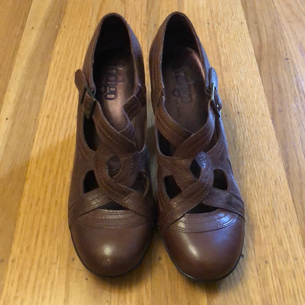 Brown Leather Heels